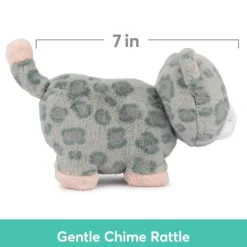 Safari Friends Baby Safe Plush Leopard Rattle by Gund
