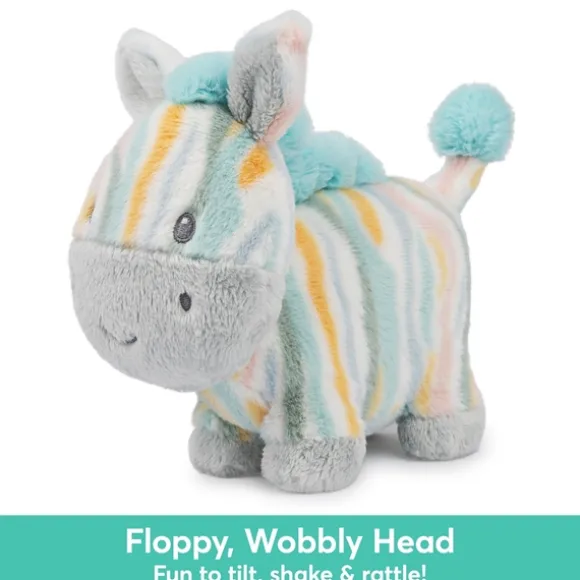 Safari Friends Baby Safe Plush Zebra Rattle by Gund