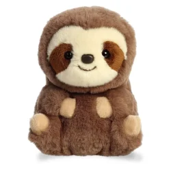 Seth the Stuffed Sloth 5 Inch Rolly Pet Plush by Aurora