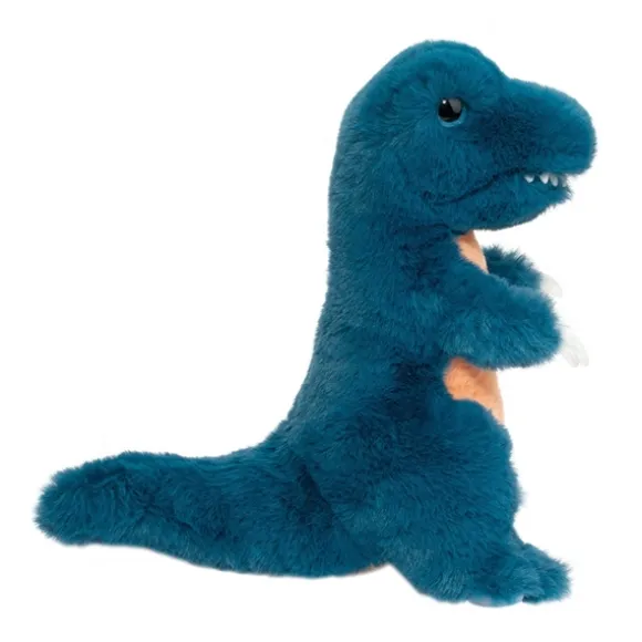 Soft Kennie the 10 Inch Plush Blue T-Rex Dinosaur by Douglas