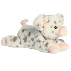 Speckles the Stuffed Spotted Pig 12 Inch Flopsie by Aurora