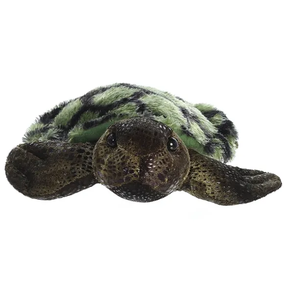 Splish Splash the Stuffed Sea Turtle Mini Flopsie by Aurora