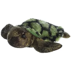Splish Splash the Stuffed Sea Turtle Mini Flopsie by Aurora