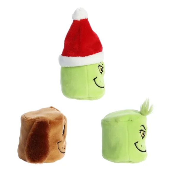 Squishy Dr. Seuss Grinch Plush Mallows 3 Piece Set by Aurora
