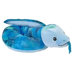 Squishy 52 Inch Plush Blue Snake by Wild Republic