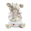 Stackable Rings Plush Cow Baby Toy by Demdaco