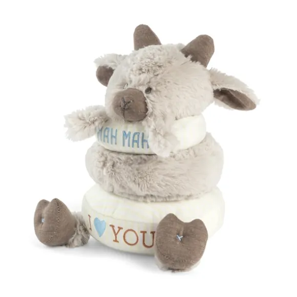 Stackable Rings Plush Goat Baby Toy by Demdaco
