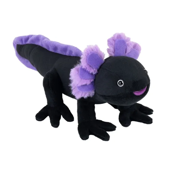 Stuffed Black Axolotl Mini Cuddlekin by Wild Republic