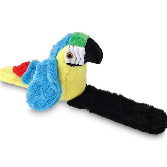 Stuffed Blue Yellow Macaw Perching Parrot with Mimicking Sound by Wild Republic