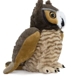 Stuffed Great Horned Owl 12 Inch Cuddlekin by Wild Republic