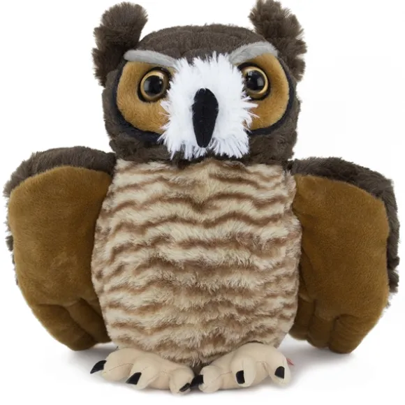 Stuffed Great Horned Owl 12 Inch Cuddlekin by Wild Republic