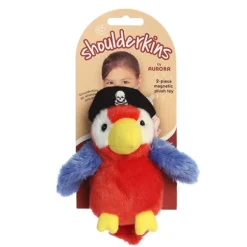 Swashbuckler the Stuffed Parrot Magnetic Shoulderkins Plush by Aurora