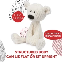 Toothpick the White Cable Pattern Teddy Bear by Gund