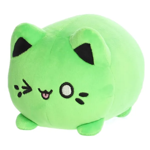 Toxic Green Stuffed Meowchi Cat by Aurora