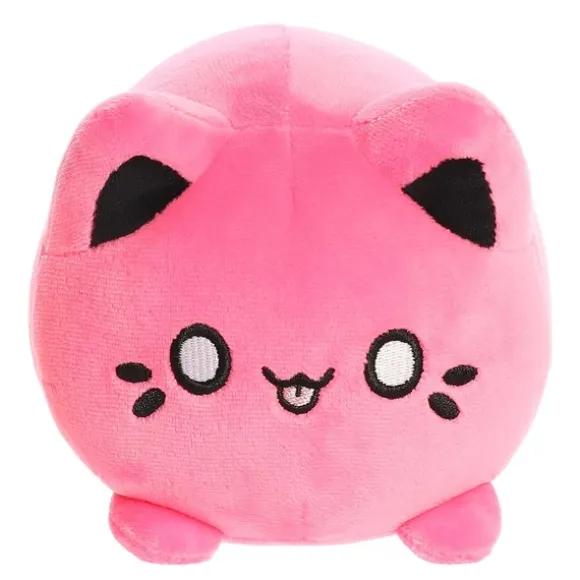 Vivid Pink Stuffed Meowchi Cat by Aurora