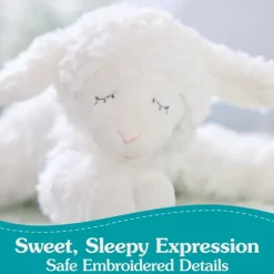 Winky the Eco-Friendly Plush Lamb Rattle by Gund