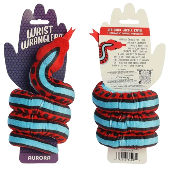 Wrist Wranglers Elastic Plush Red-Sided Garter Snake by Aurora