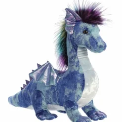 Zion the Blue Designer Stuffed Dragon Luxe Boutique Plush by Aurora