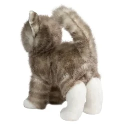 Zipper the Plush Gray Tabby Cat by Douglas