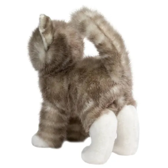 Zipper the Plush Gray Tabby Cat by Douglas