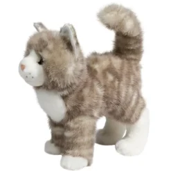 Zipper the Plush Gray Tabby Cat by Douglas